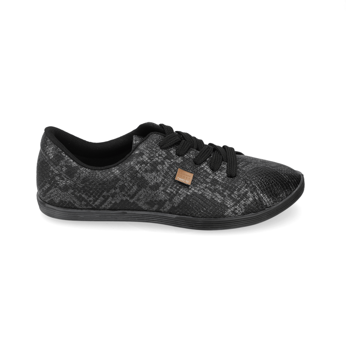 Zapatilla Casual Snake Beira Rio Negra