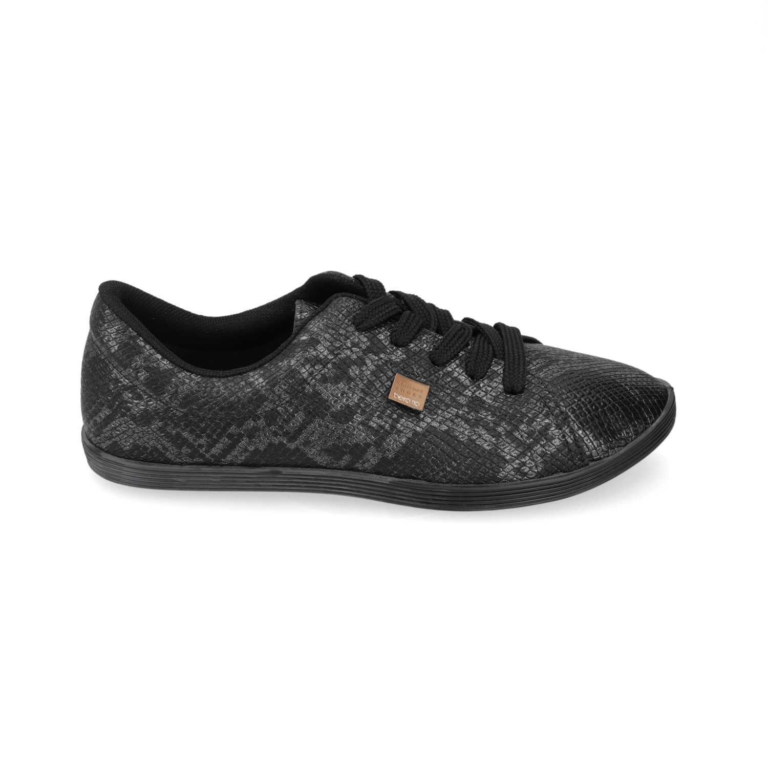 Zapatilla Casual Snake Beira Rio Negra