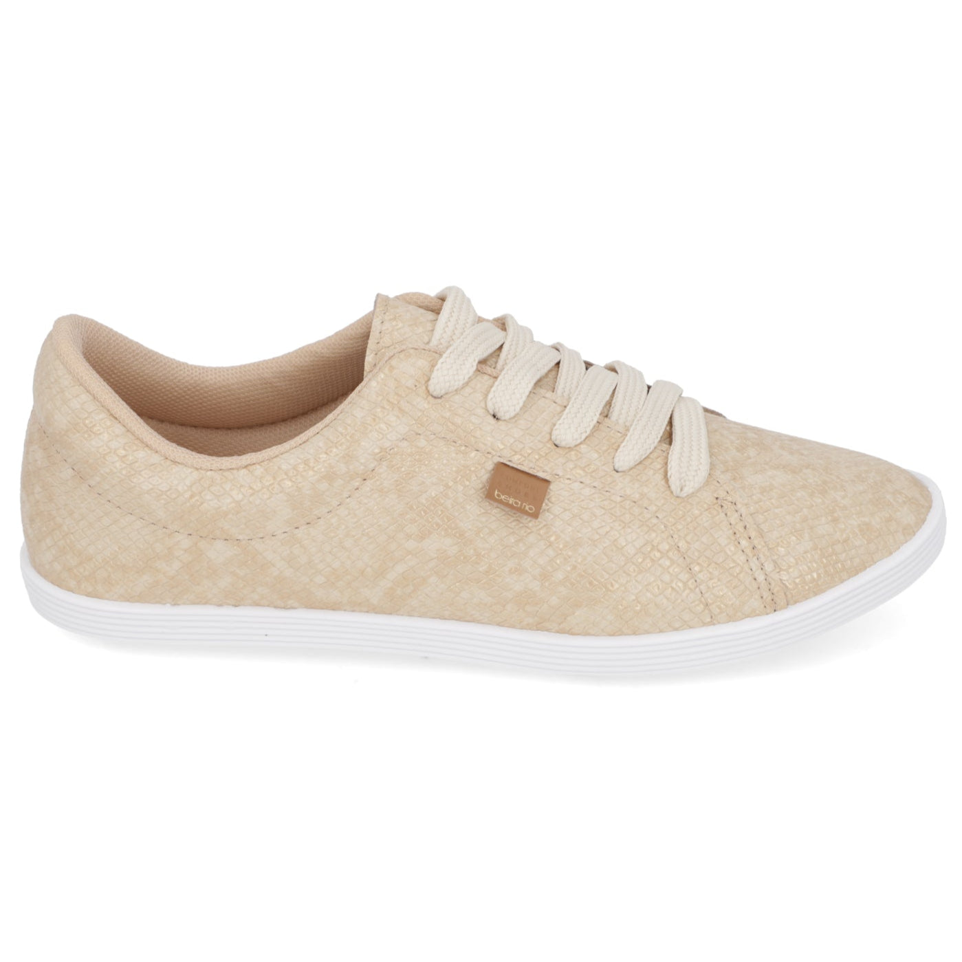 Zapatilla Casual Eco Cuero Snake Beige 4205-123-28139-85497