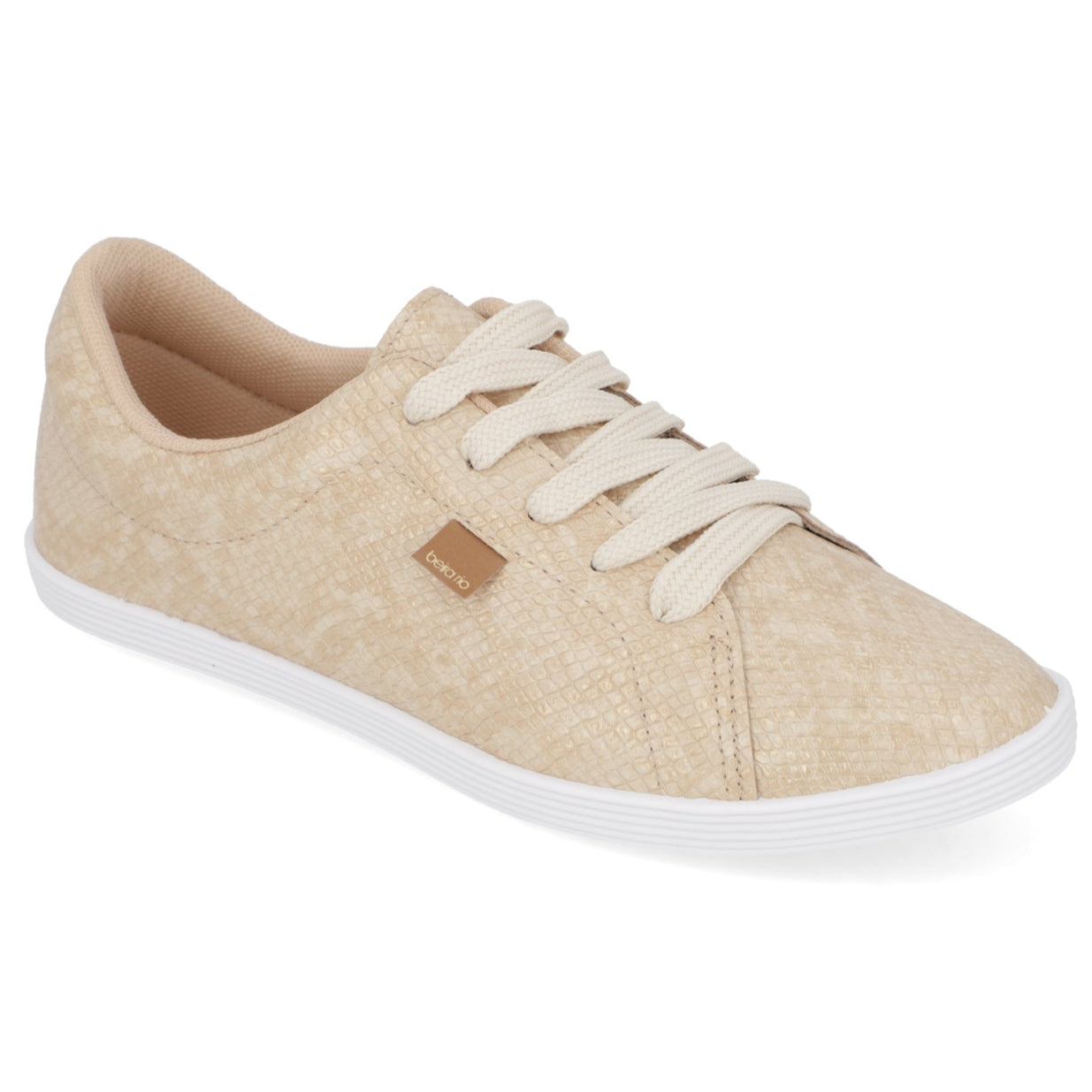 Zapatilla Casual Eco Cuero Snake Beige 4205-123-28139-85497