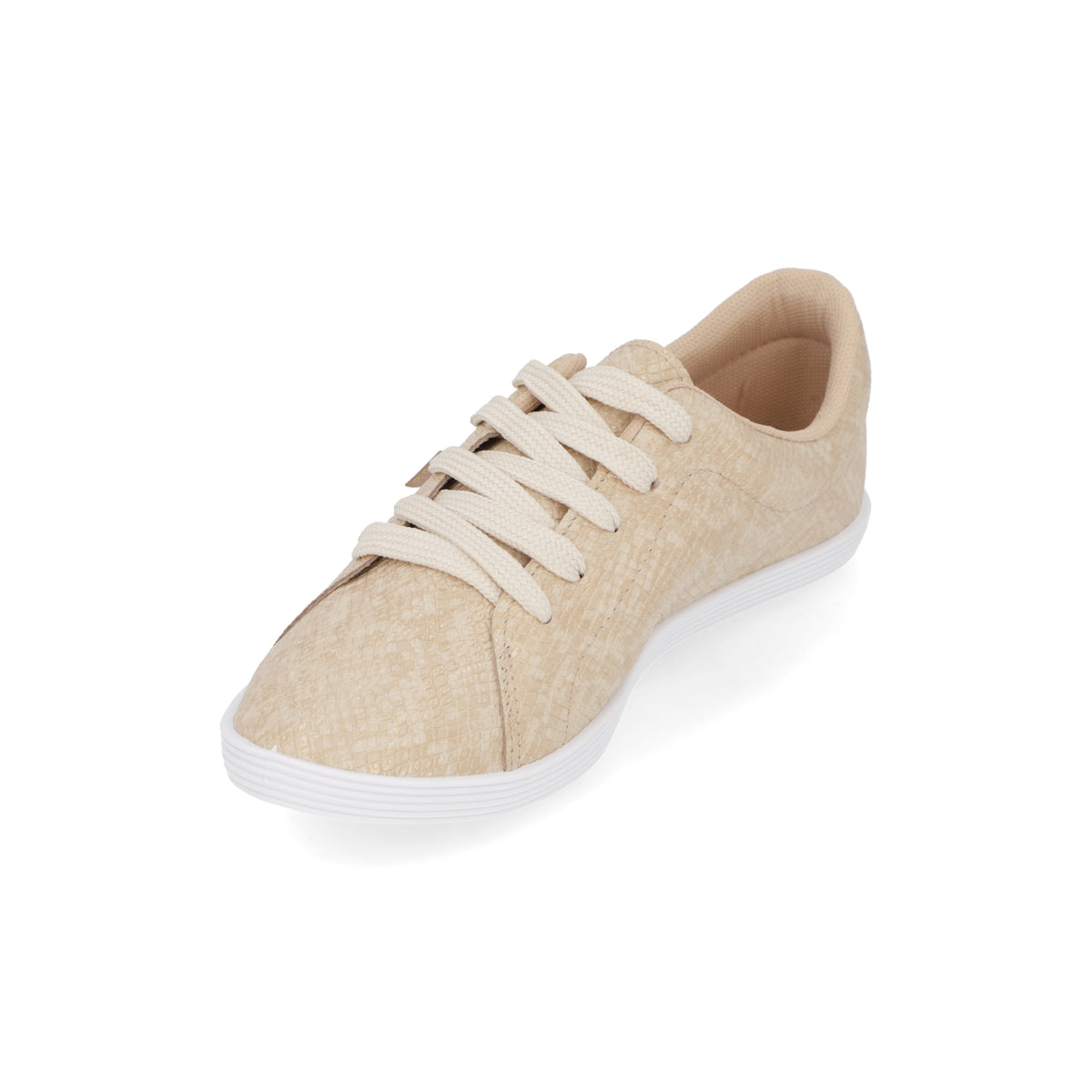 Zapatilla Casual Eco Cuero Snake Beige 4205-123-28139-85497