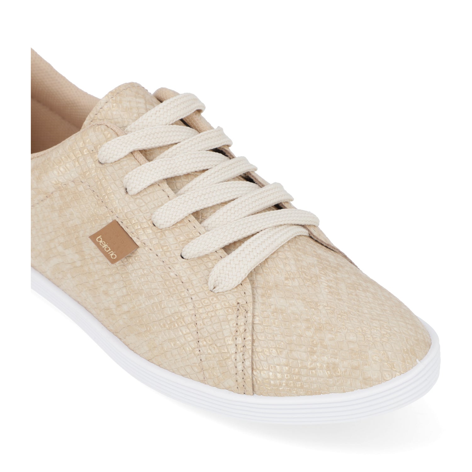 Zapatilla Casual Eco Cuero Snake Beige 4205-123-28139-85497