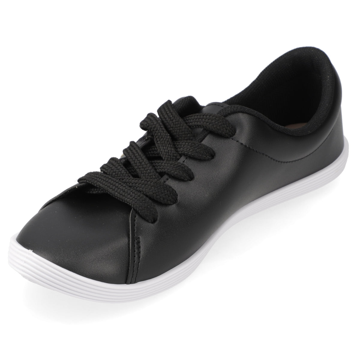 Zapatilla Casual Eco Cuero Negro 35 / Negro