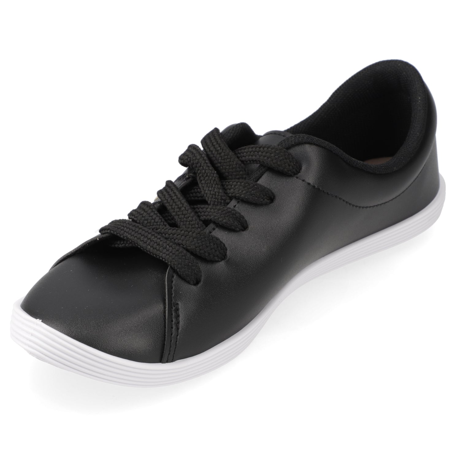 Zapatilla Casual Eco Cuero Negro 35 / Negro