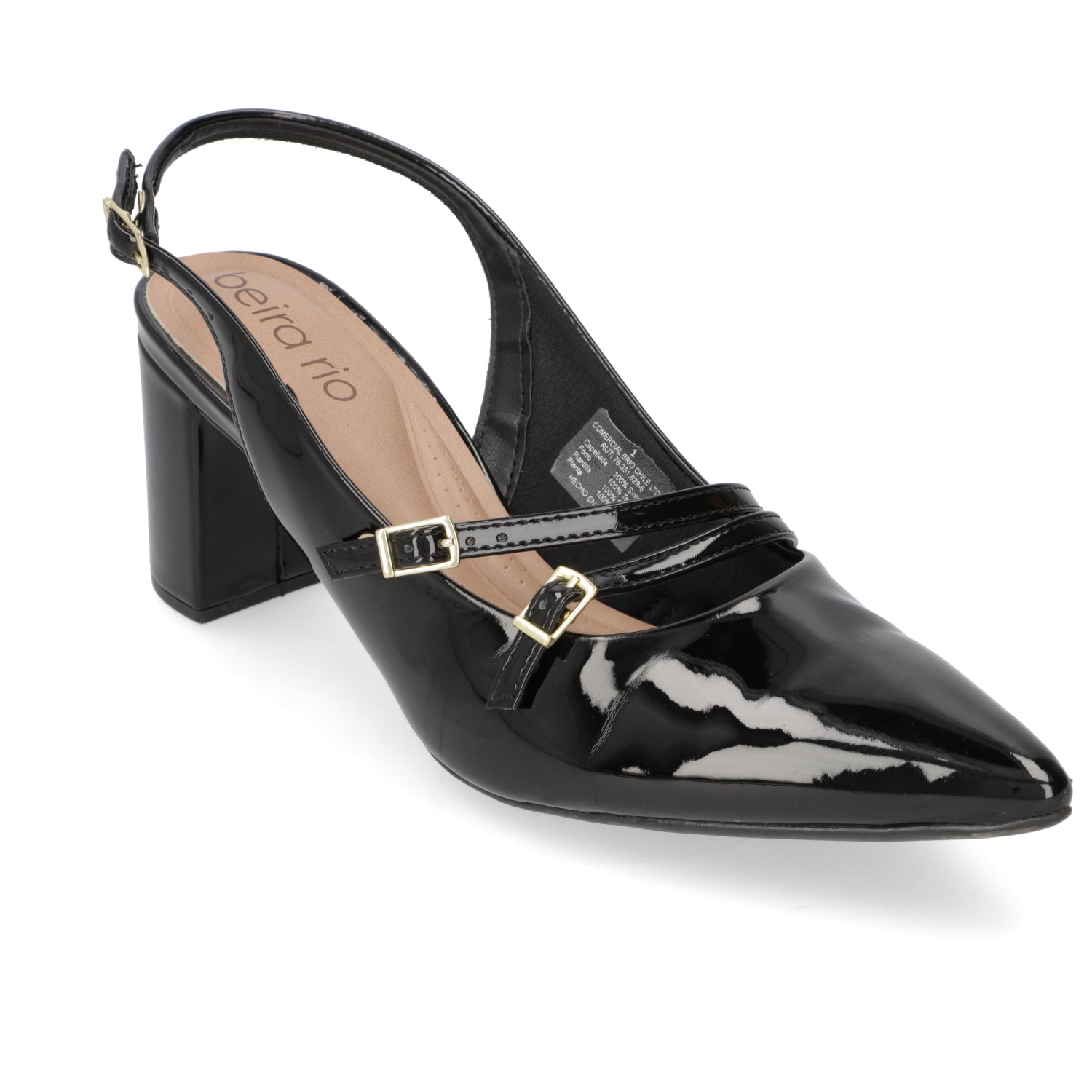 Taco Cuadrado Eco Cuero Negro 4241-234-13488-15745