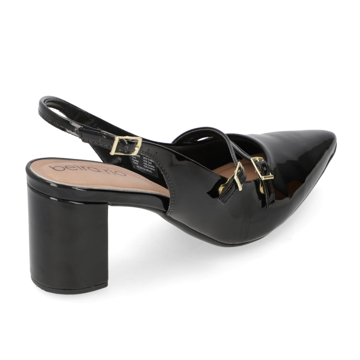 Taco Cuadrado Eco Cuero Negro 4241-234-13488-15745