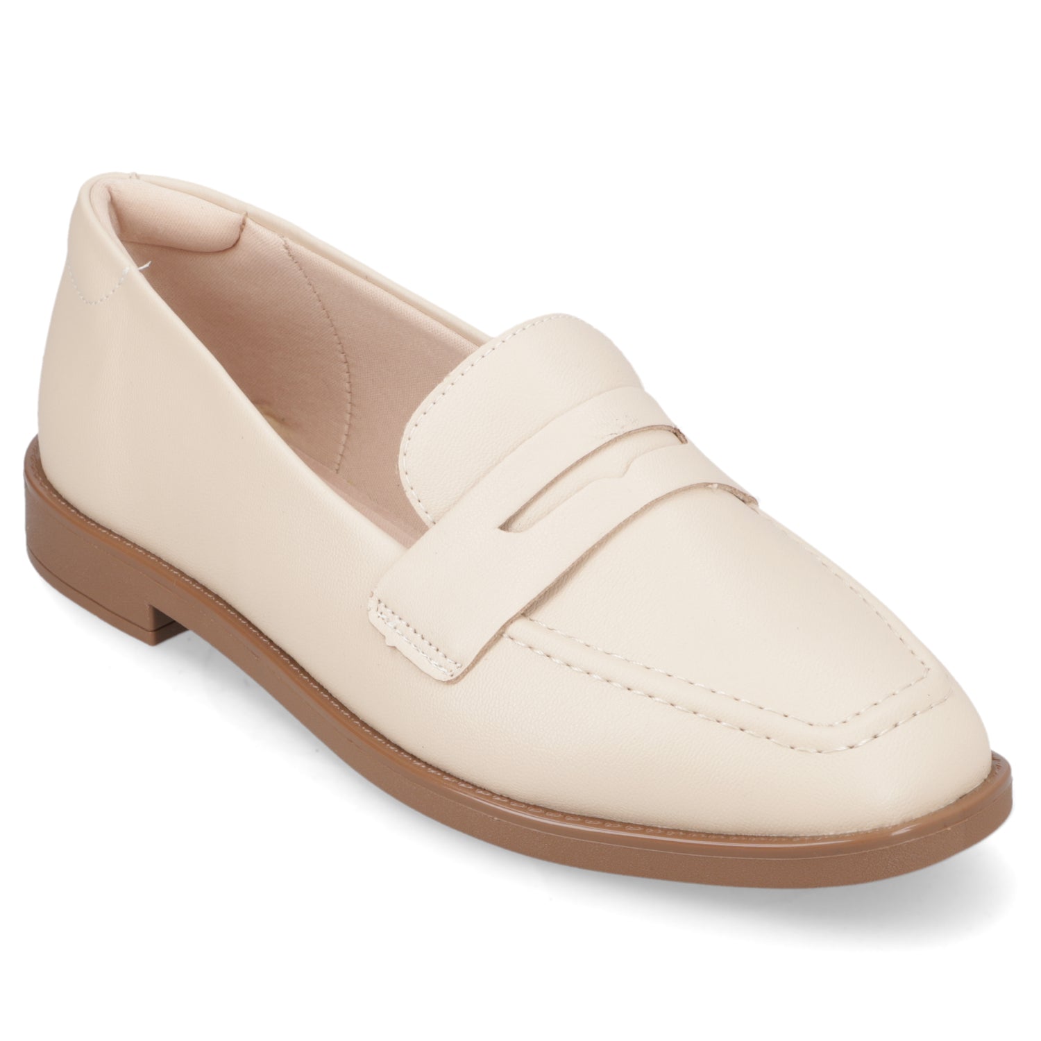 Mocasin Crema Beira Rio 35 / Crema