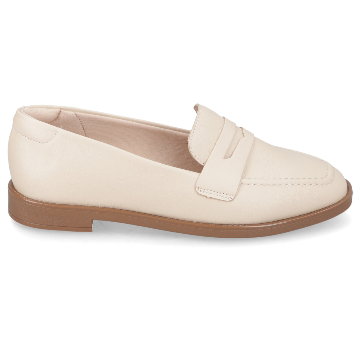 Mocasin Crema Beira Rio 35 / Crema