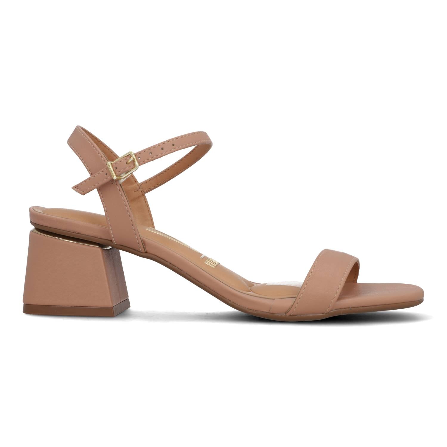 Sandalia Taco Cuero Eco Cuero Nude 6428-101-7286-52531