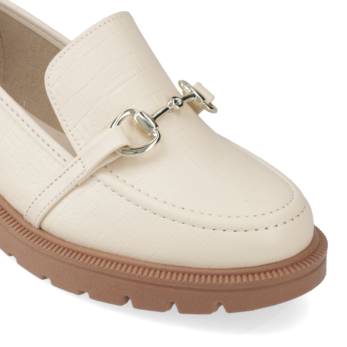 Mocasin Crema Beira Rio 35 / Crema