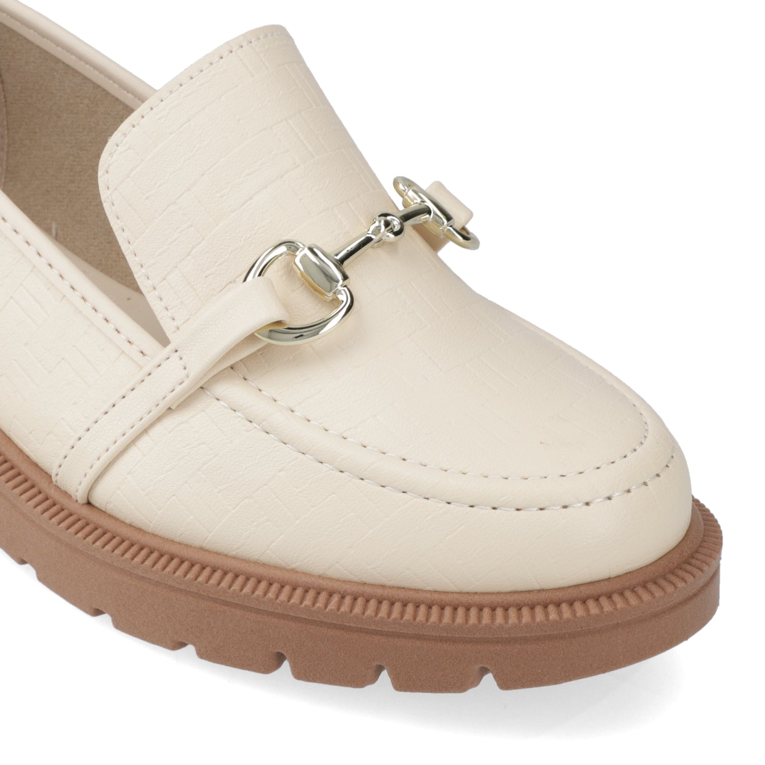 Mocasin Crema Beira Rio 35 / Crema