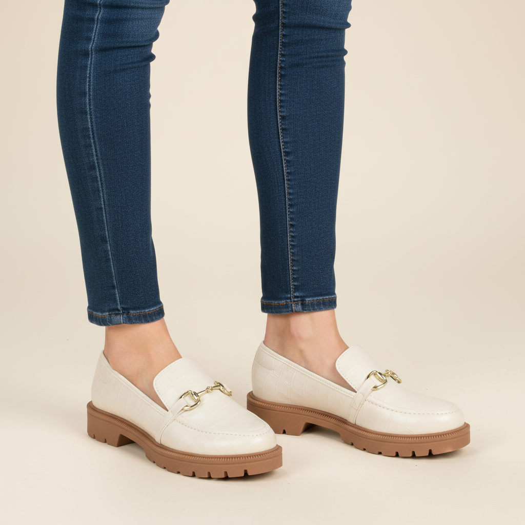 Mocasin Blanco OFF Beira Rio 35 / Blanco OFF