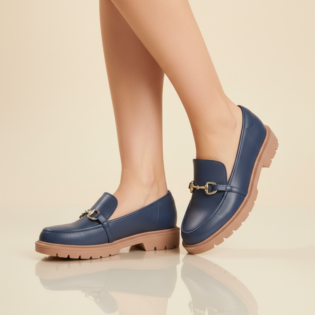 Mocasines Azul Marino Beira Rio 35 / Azul Marino