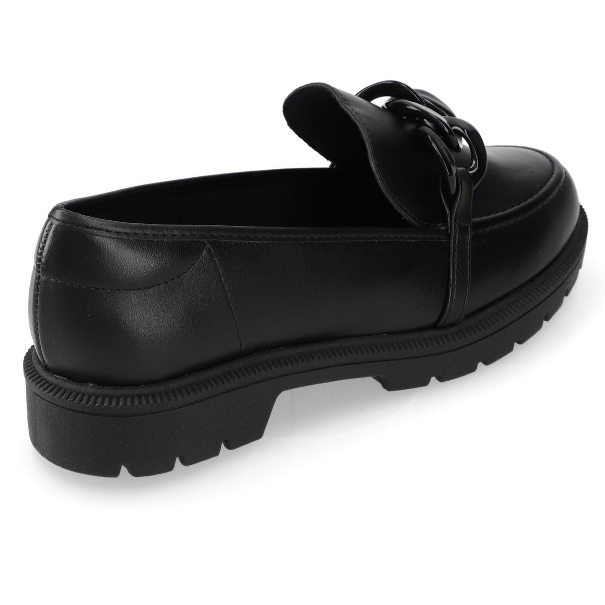 Mocasin Eco Cuero Negro 35 / Negro