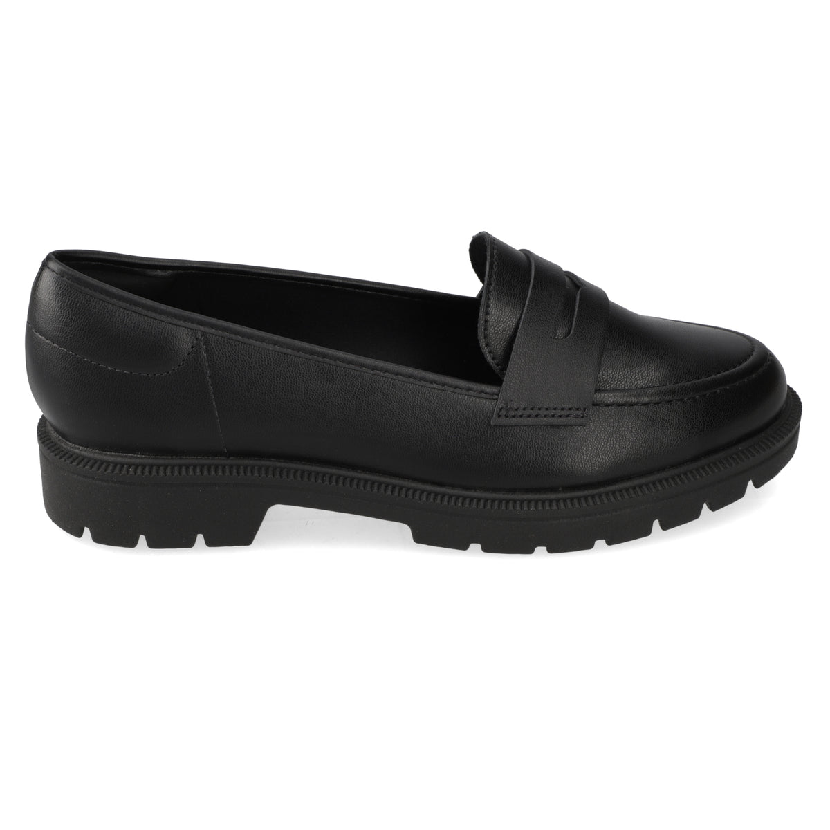 Mocasin Eco Cuero Negro 35 / Negro