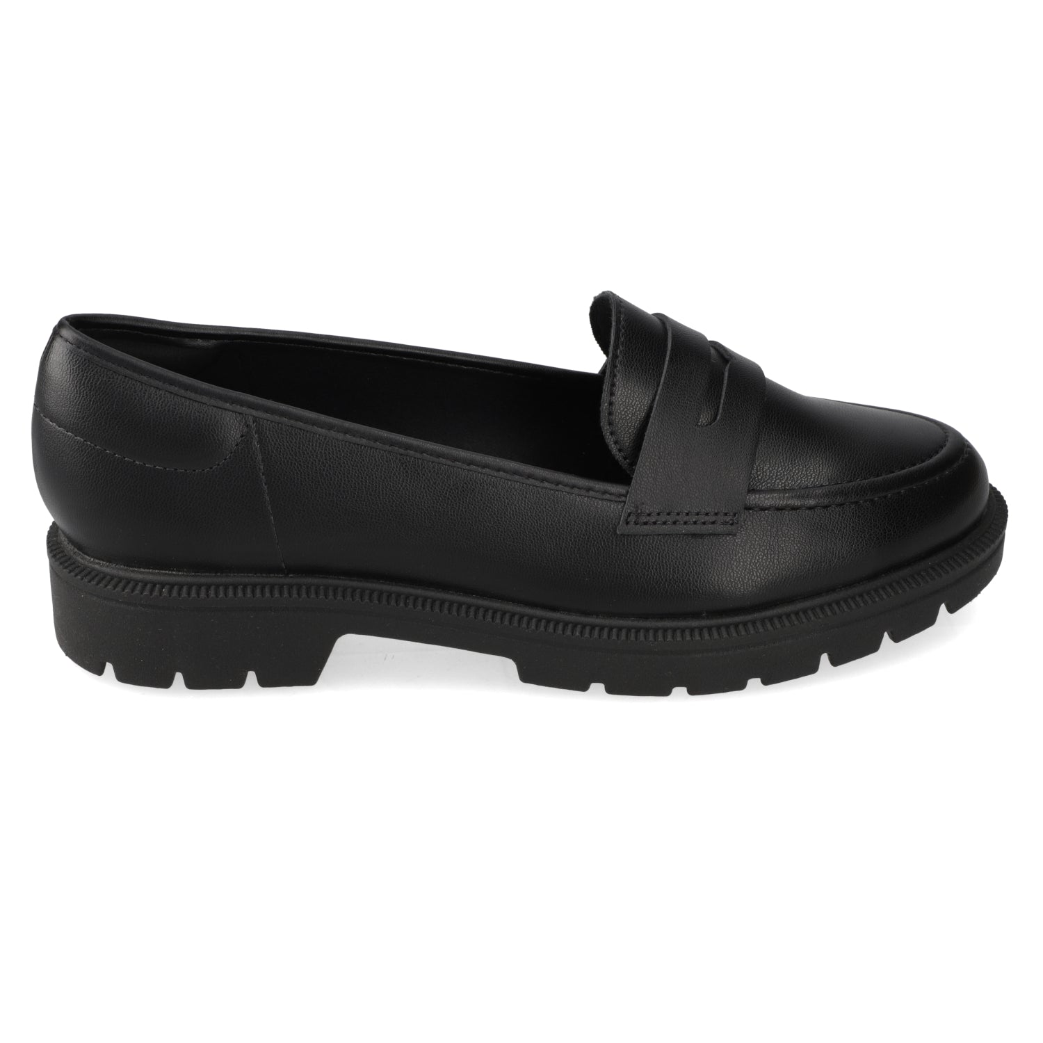 Mocasin Eco Cuero Negro 35 / Negro