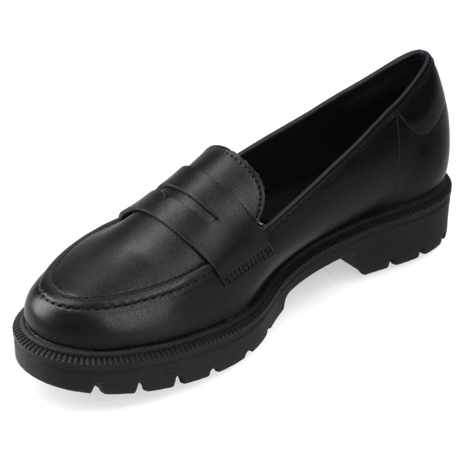 Mocasin Eco Cuero Negro 35 / Negro