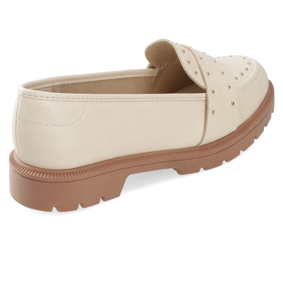 Mocasines Crema Beira Rio 35 / Crema