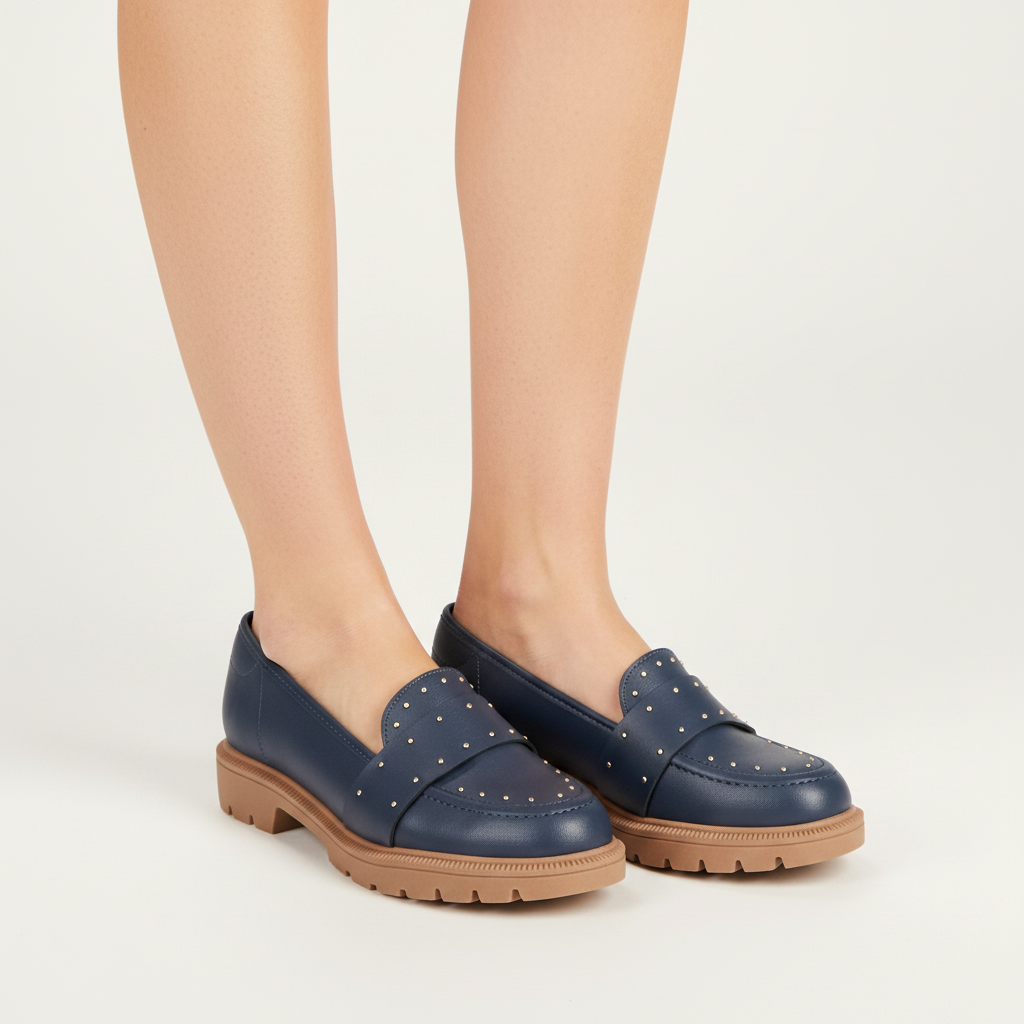 Mocasines Azul Marino Beira Rio 35 / Azul Marino