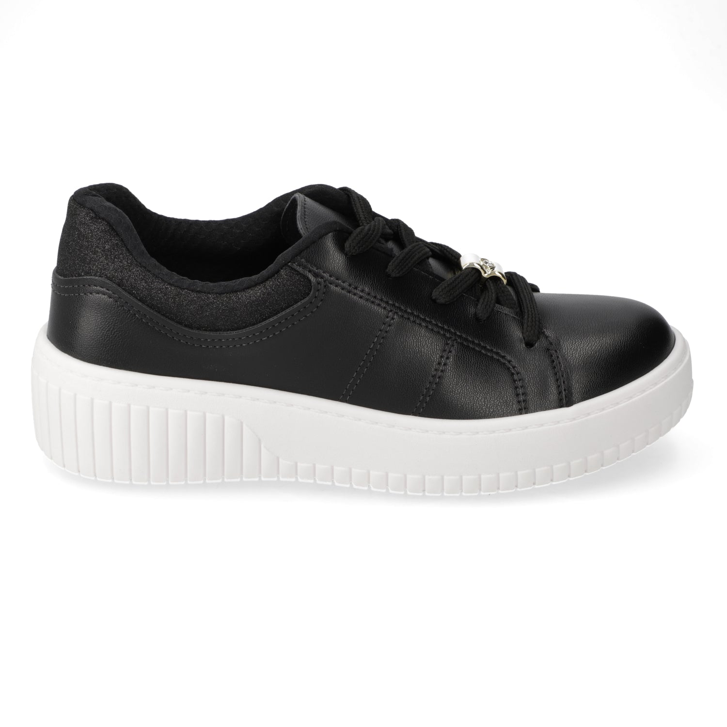 Zapatilla Casual Eco Cuero Beira Rio Negro
