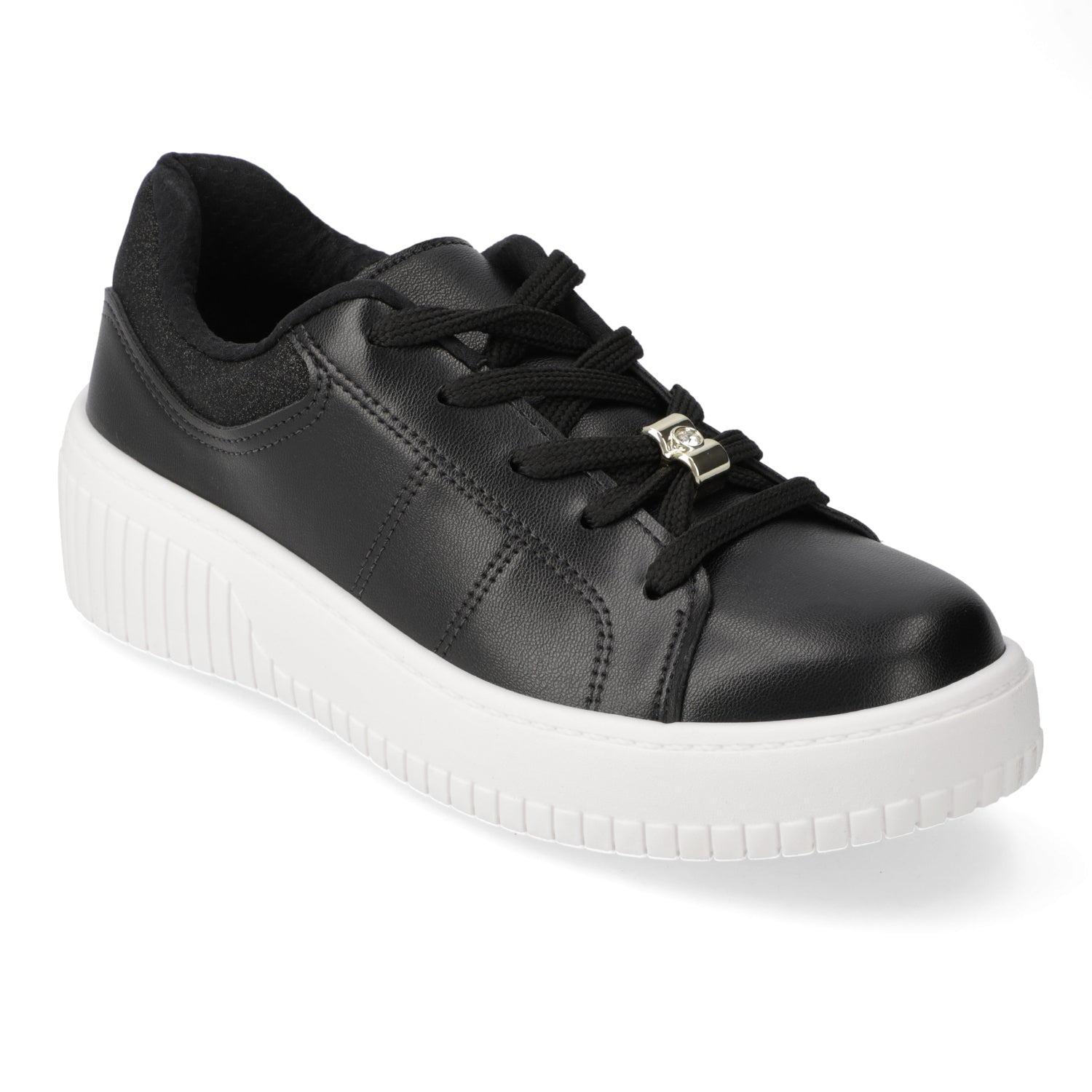 Zapatilla Casual Eco Cuero Beira Rio Negro
