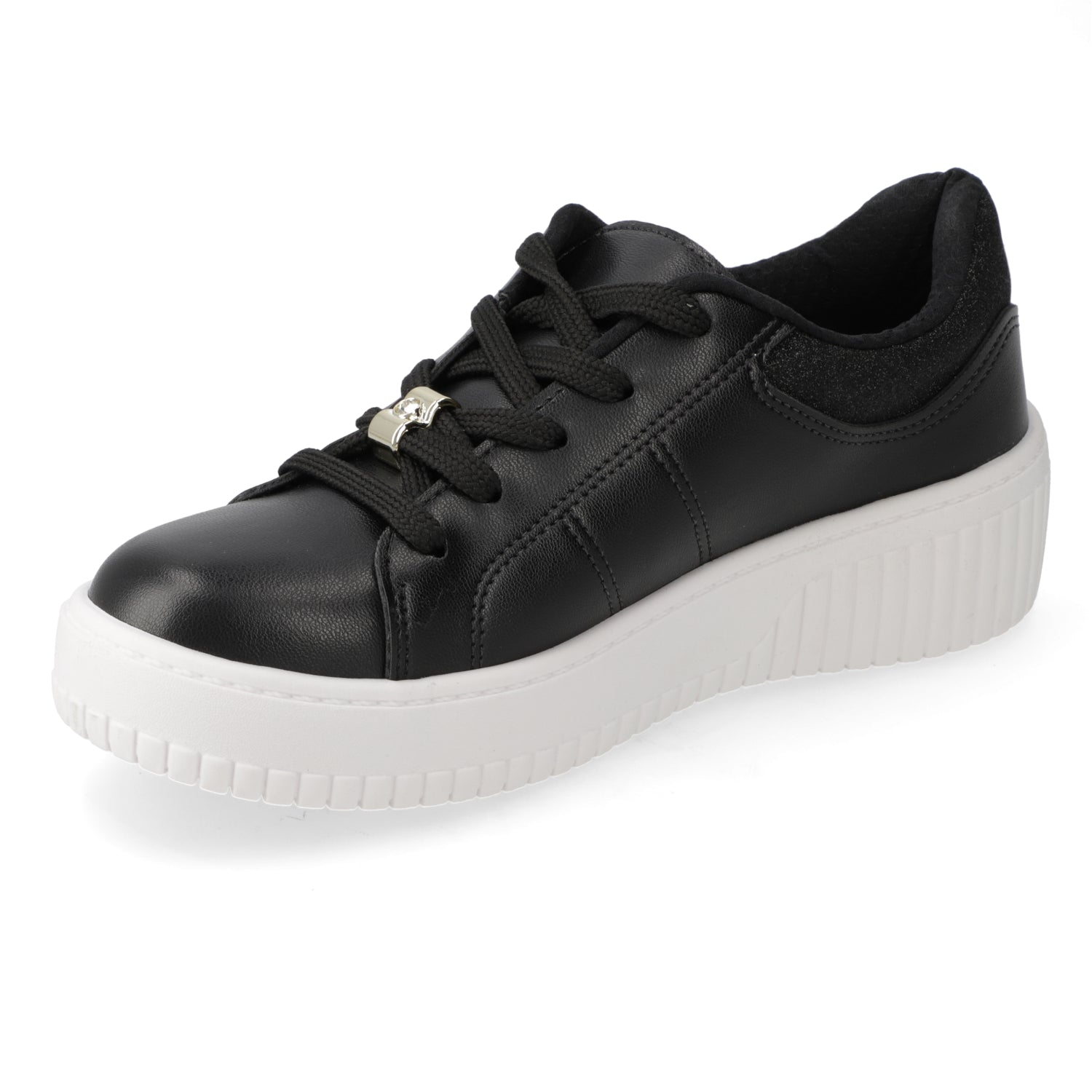 Zapatilla Casual Eco Cuero Beira Rio Negro