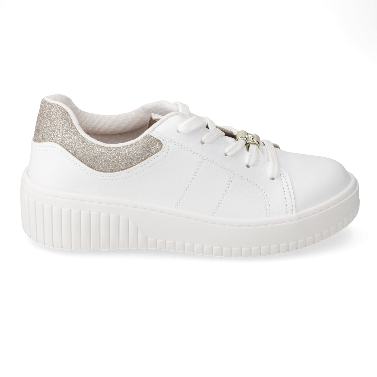 Zapatilla Casual Glitter Blanco Beira Rio