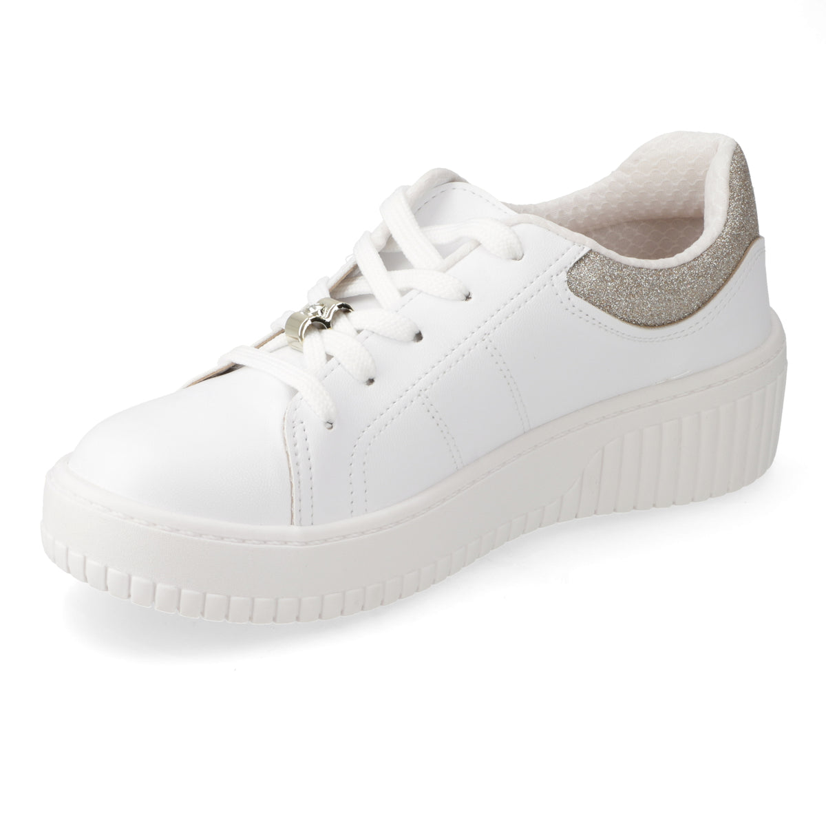 Zapatilla Casual Glitter Blanco Beira Rio