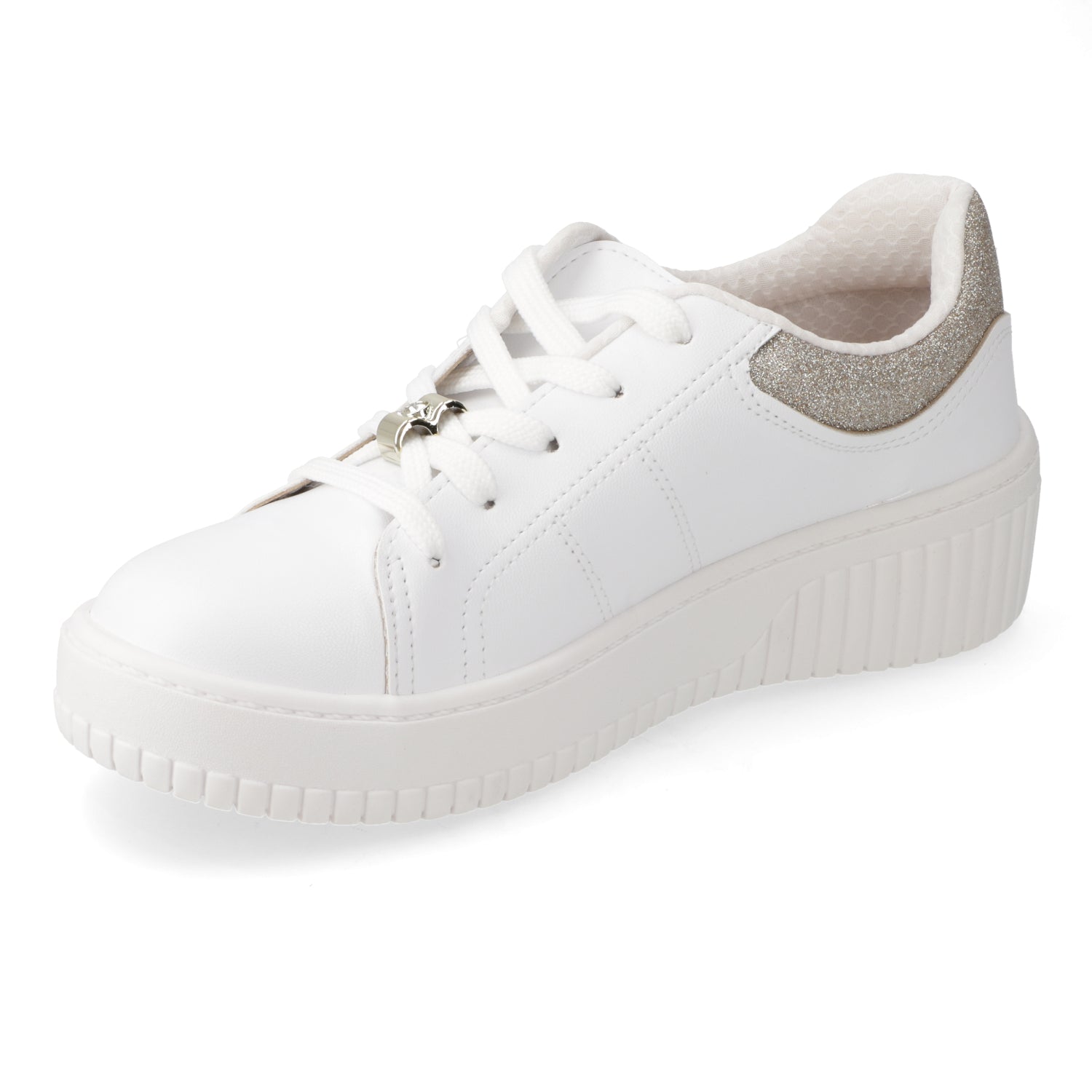 Zapatilla Casual Glitter Blanco Beira Rio