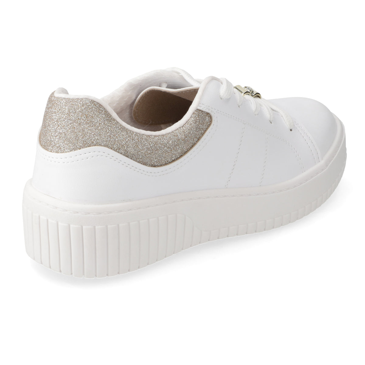 Zapatilla Casual Glitter Blanco Beira Rio