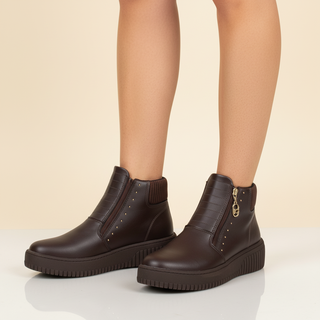 Zapatillas Casuales Chocolate Beira Rio 35 / Chocolate