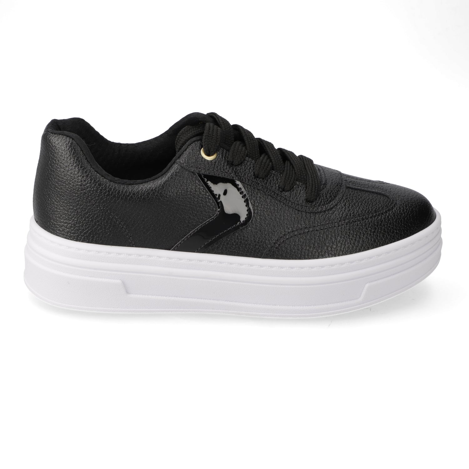 Zapatilla Casual Eco Cuero Beira Rio Negro