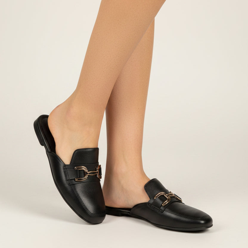 Babuchas Negro Beira Rio