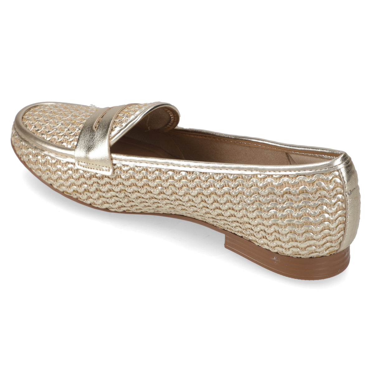 Mocasines Dorado Beira Rio 35 / Dorado