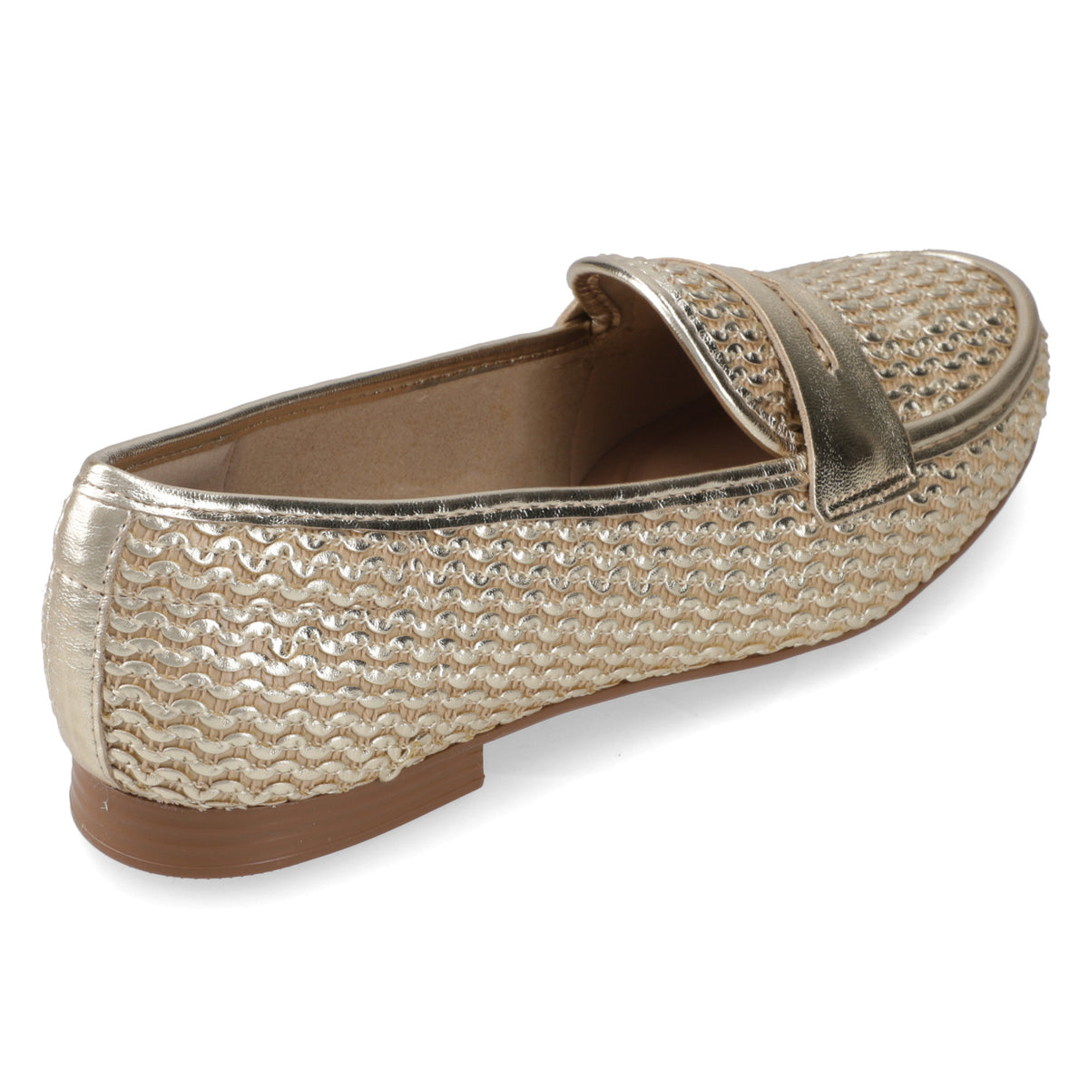 Mocasines Dorado Beira Rio 35 / Dorado