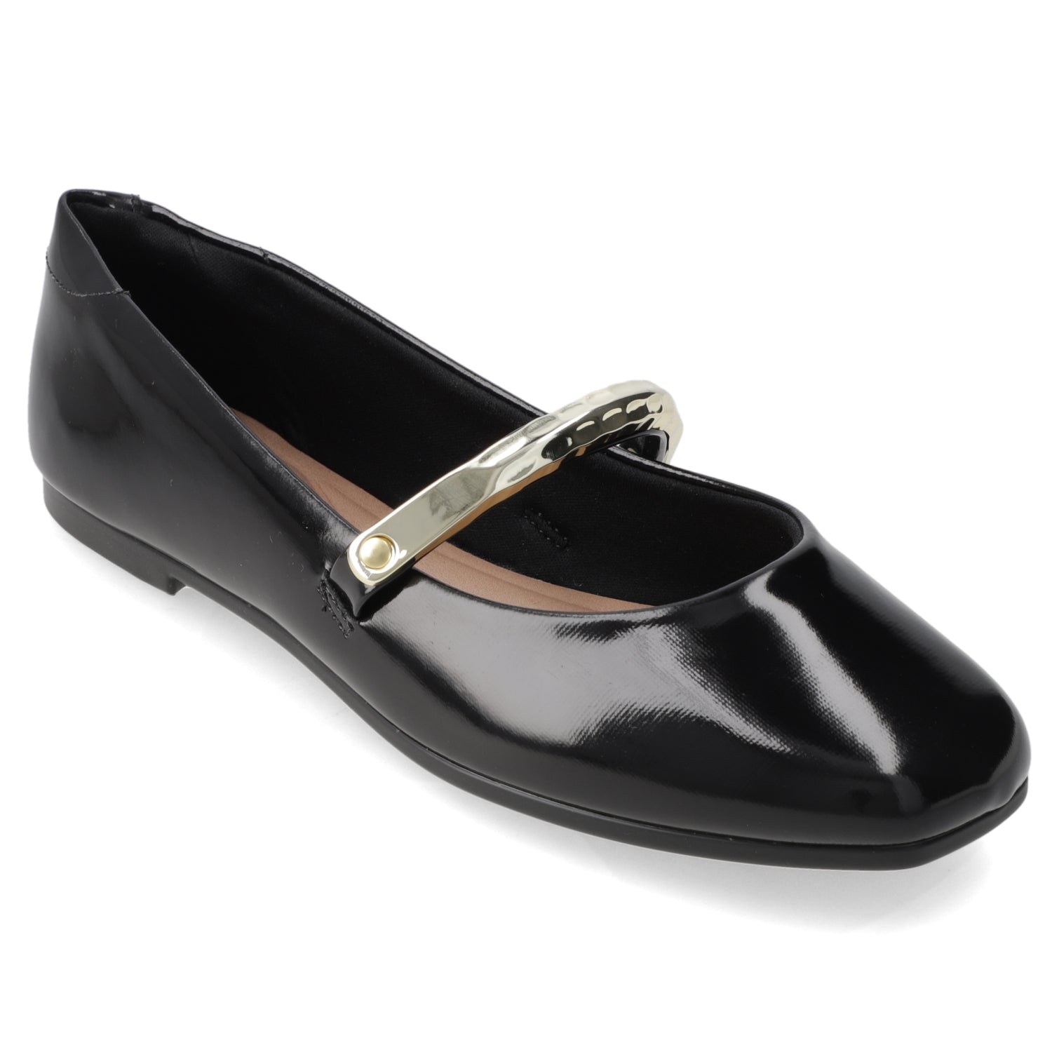 Ballerina Negro Beira Rio Efecto Charol 35 / Negro