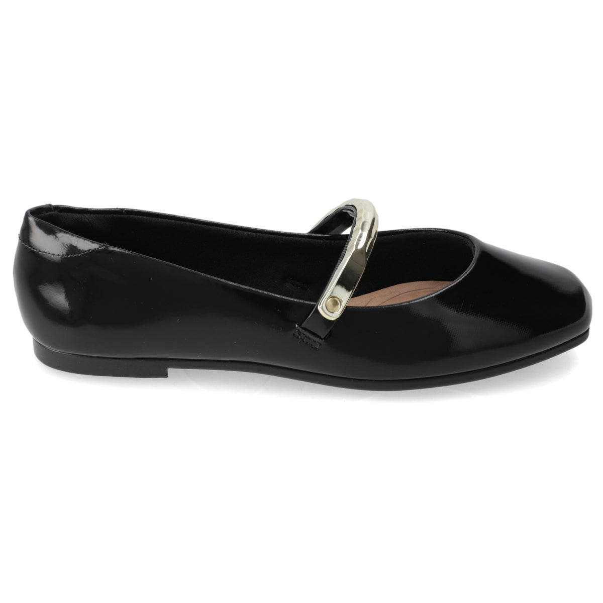 Ballerina Negro Beira Rio Efecto Charol 35 / Negro