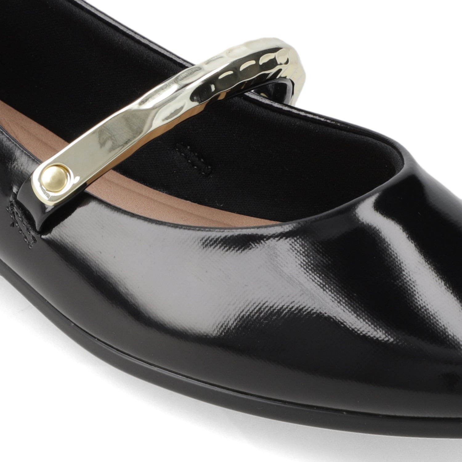 Ballerina Negro Beira Rio Efecto Charol 35 / Negro