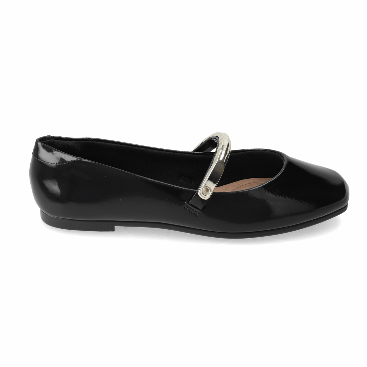 Ballerina Negro Beira Rio Efecto Charol 35 / Negro