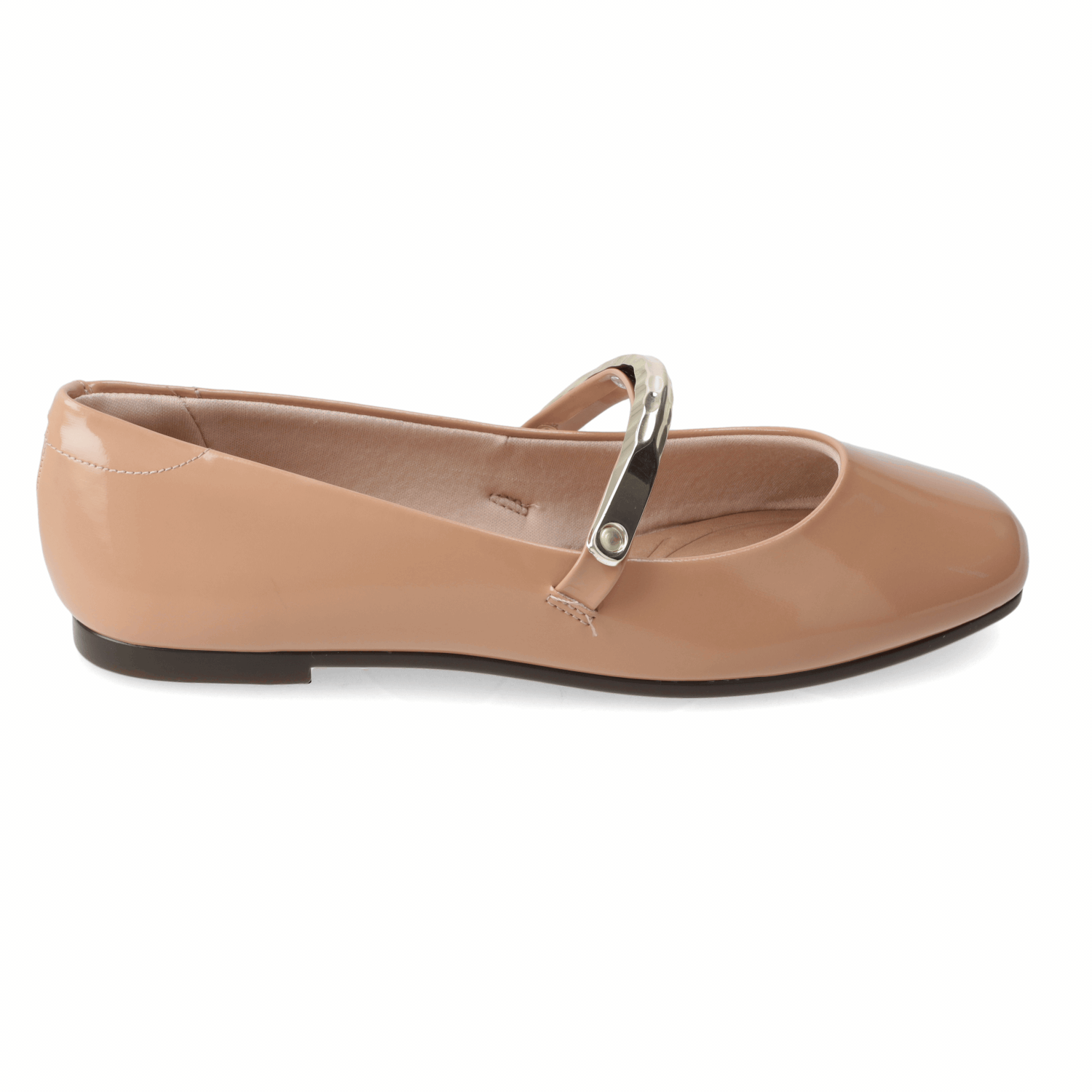 Ballerina Nude Beira Rio Efecto Charol 35 / Nude