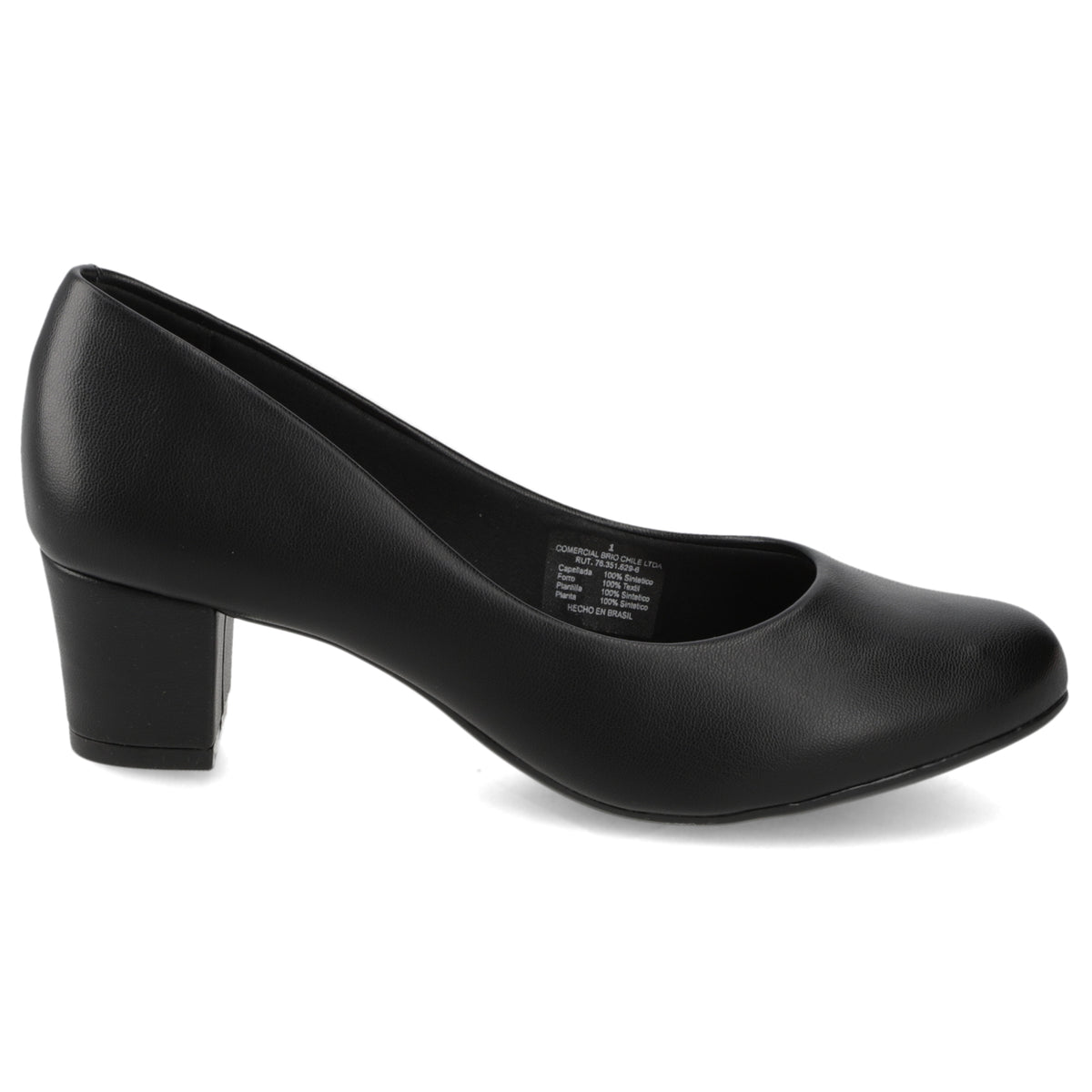 Taco Ancho Negro Beira Rio 35 / Negro