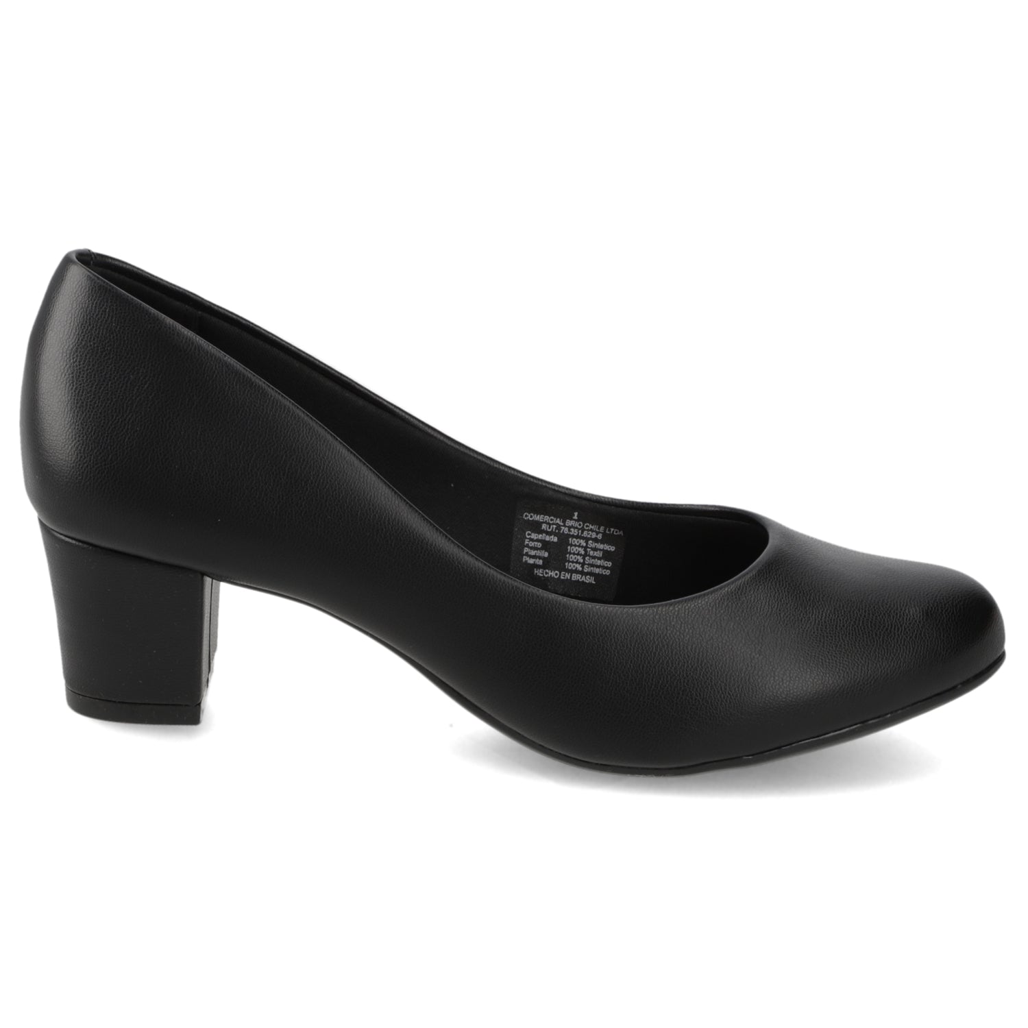 Taco Ancho Negro Beira Rio 35 / Negro