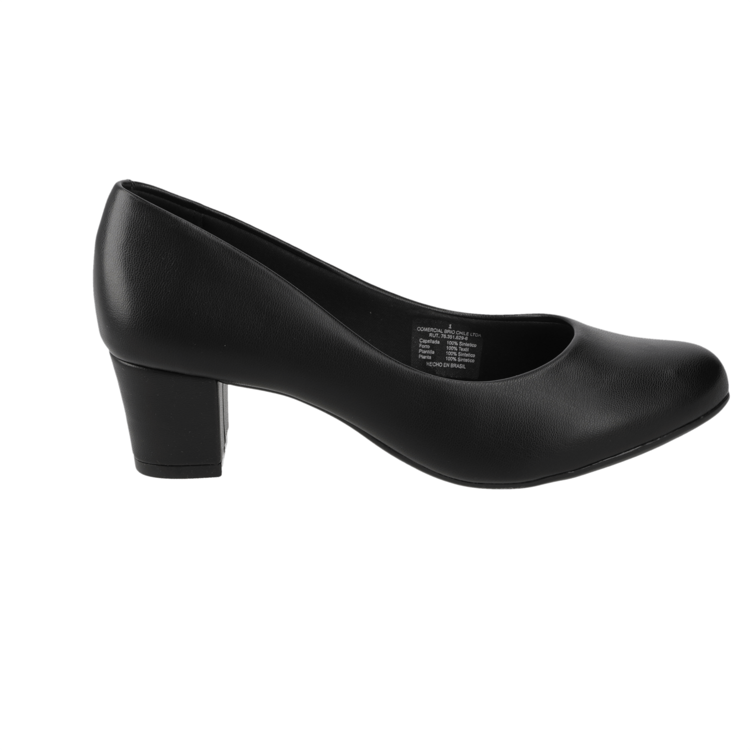 Taco Ancho Negro Beira Rio 35 / Negro