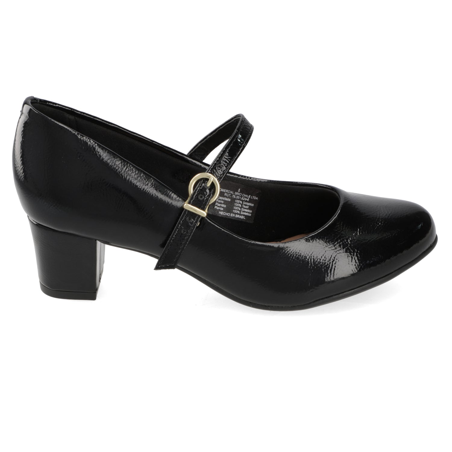Taco Ancho 5 cm Negro Beira Rio 35 / Negro