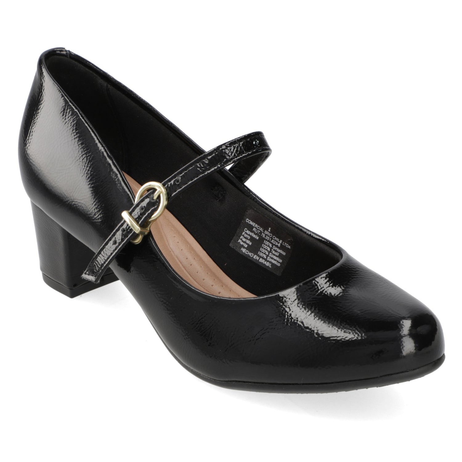 Taco Ancho 5 cm Negro Beira Rio 35 / Negro