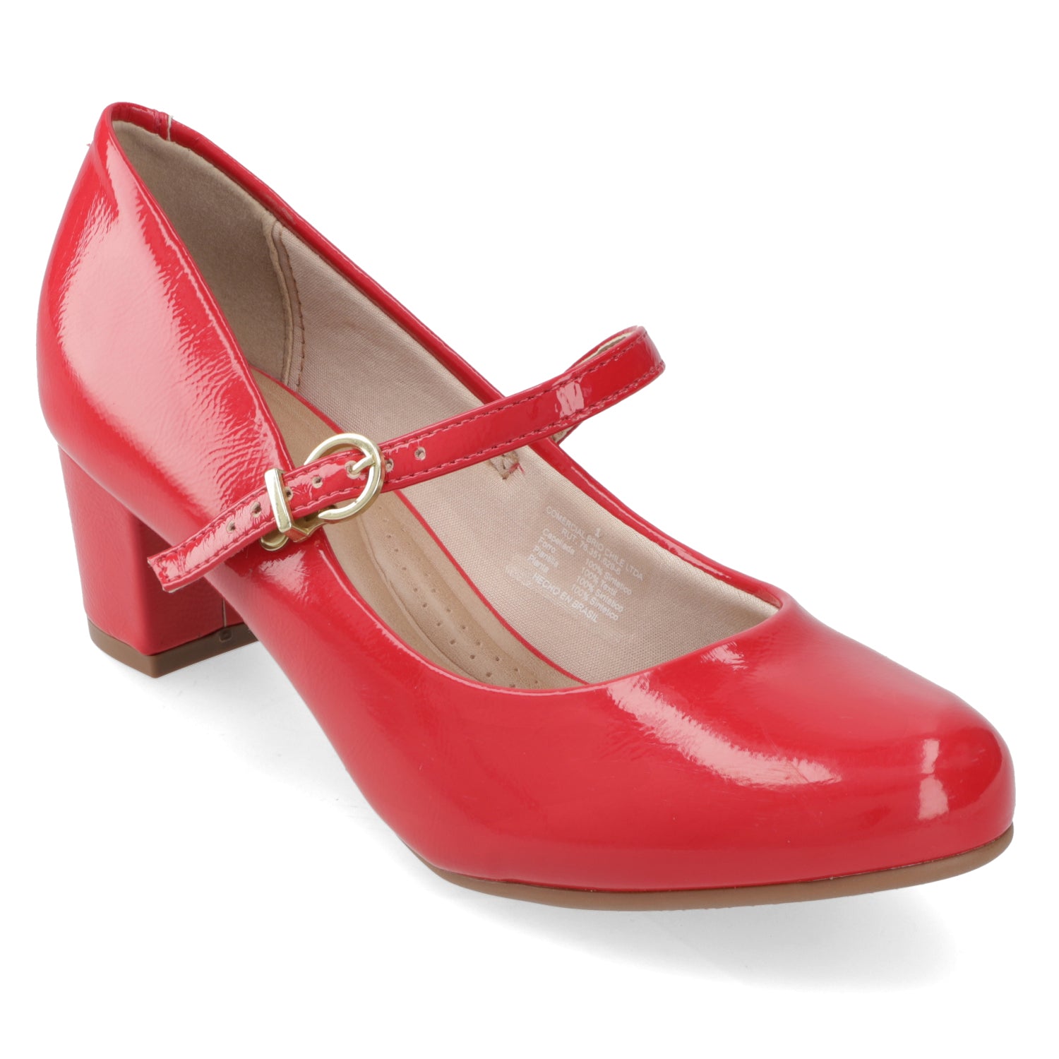 Taco Ancho 5 cm Rojo Beira Rio 35 / Rojo