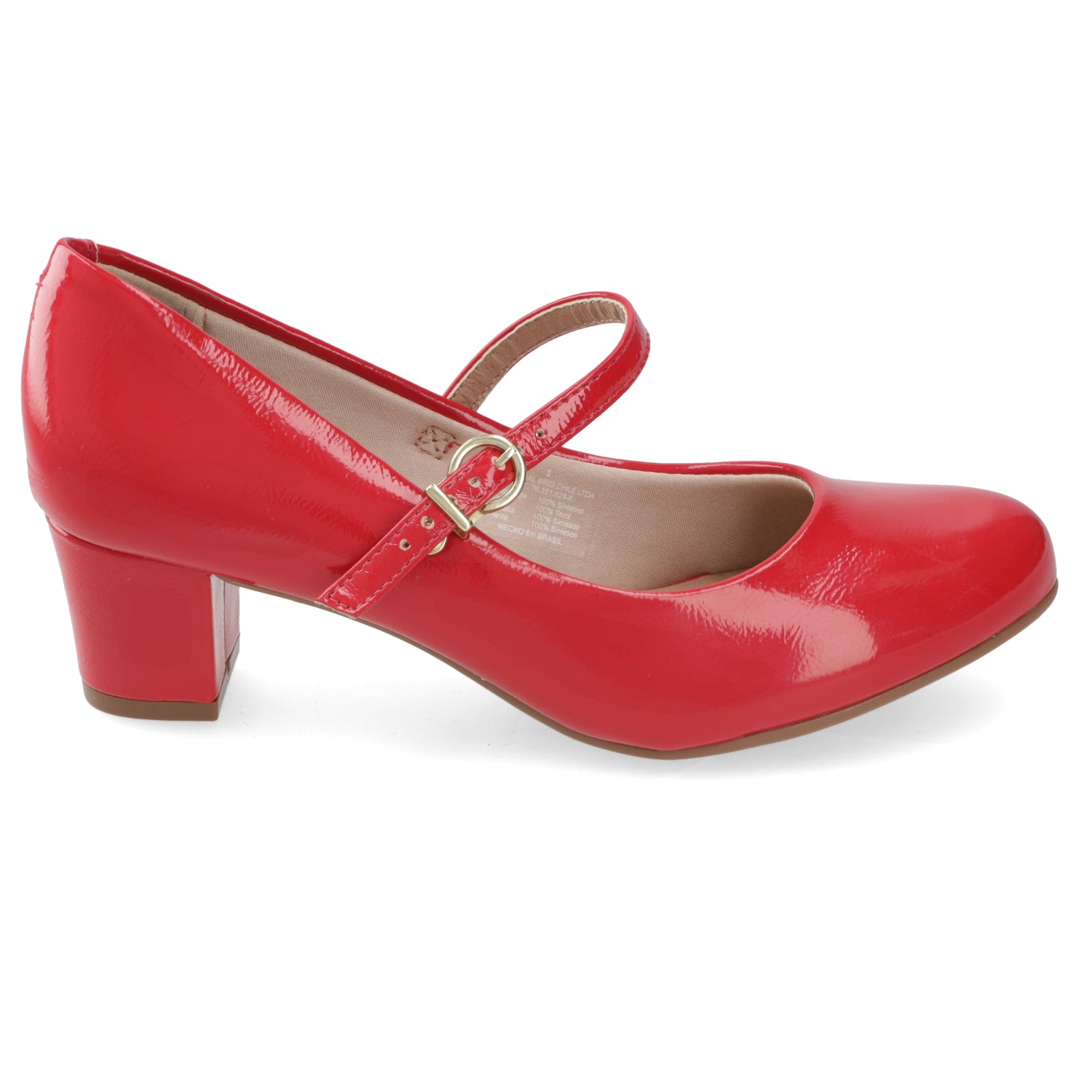 Taco Ancho 5 cm Rojo Beira Rio 35 / Rojo