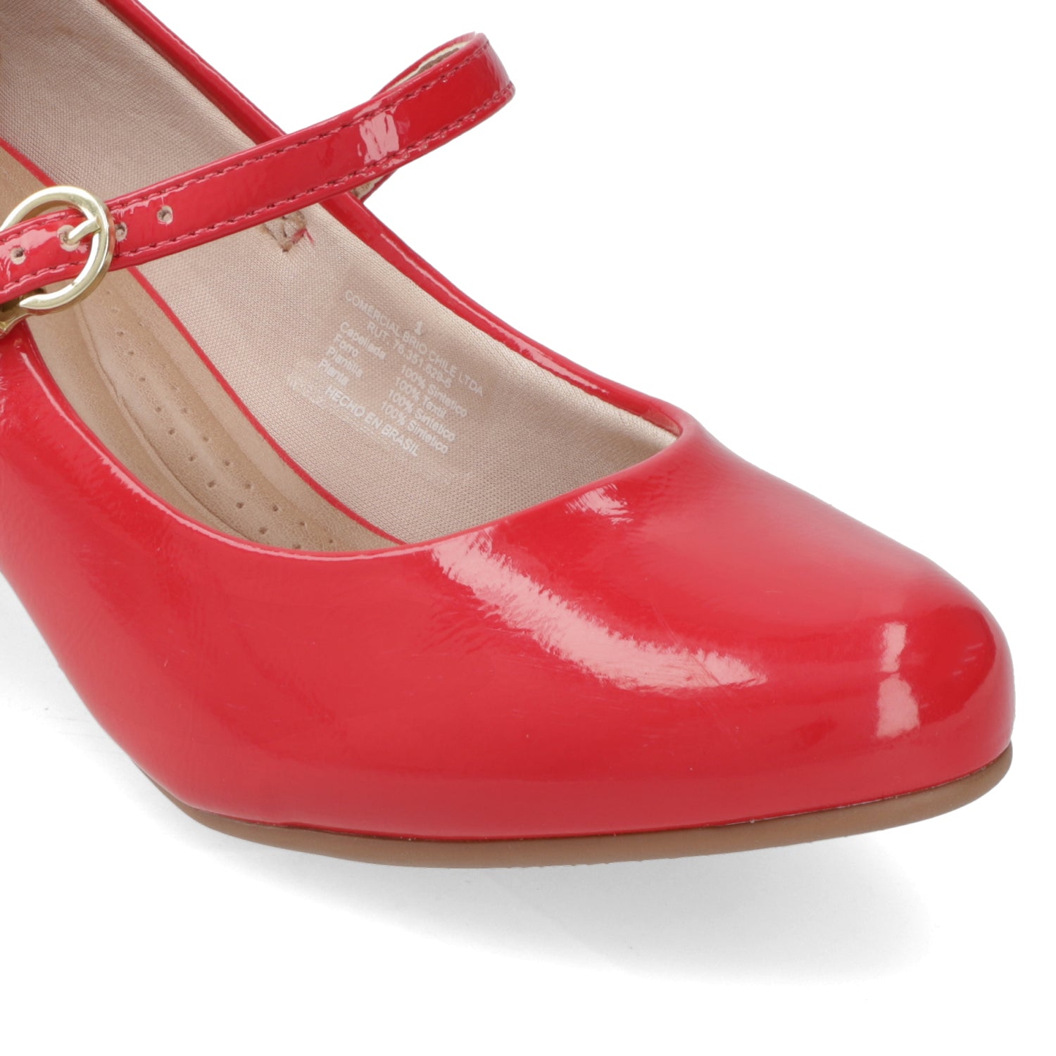 Taco Ancho 5 cm Rojo Beira Rio 35 / Rojo