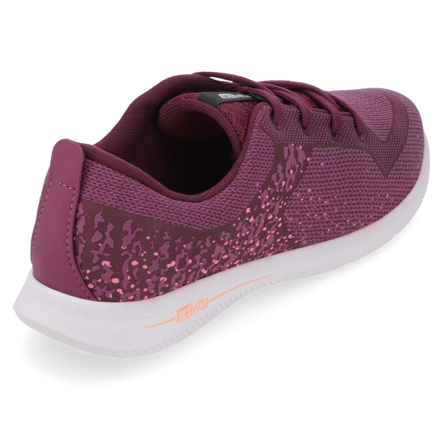 Zapatilla Mujer Deportiva Actvitta Malla Carmín