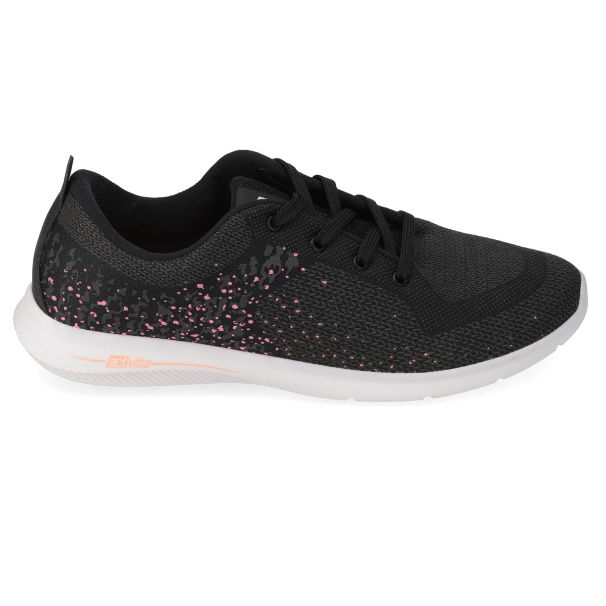 Zapatilla Mujer Deportiva Actvitta Malla Negro